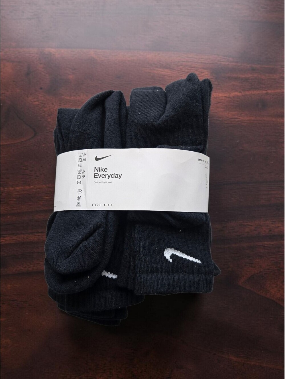 Nike Everyday Men's Crew Socks 6-Pack Size XL Black